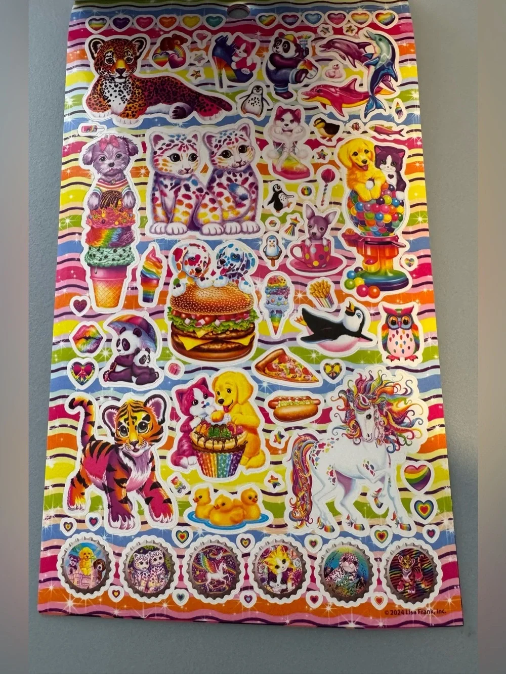 Lisa Frank Rainbow 600+ Sticker Collection - Multicolor colorful vibrant